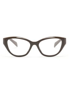 Prada Eyewear lunettes de vue à monture papillon - Marron