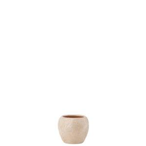 J-Line bloempot Round Terra - keramiek - roze|goud - small - Ø 16 cm