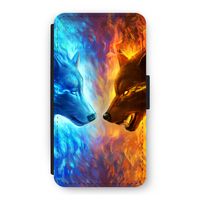 Fire & Ice: iPhone 11 Pro Flip Hoesje