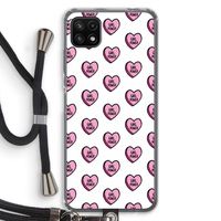 GIRL POWER: Samsung Galaxy A22 5G Transparant Hoesje met koord