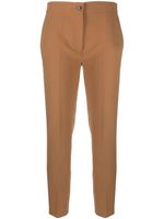 TWINSET pantalon de tailleur à coupe fuselée - Marron