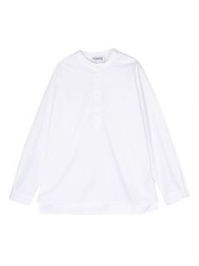 DONDUP KIDS chemise en coton à manches longues - Blanc