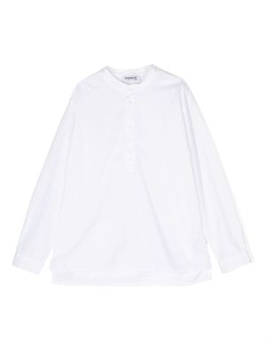 DONDUP KIDS chemise en coton à manches longues - Blanc