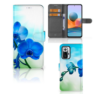 Xiaomi Redmi Note 10 Pro Hoesje Orchidee Blauw - Cadeau voor je Moeder