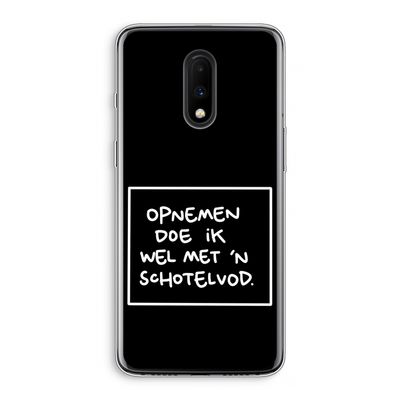 Schotelvod: OnePlus 7 Transparant Hoesje