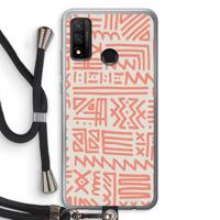 Marrakech Pink: Huawei P Smart (2020) Transparant Hoesje met koord