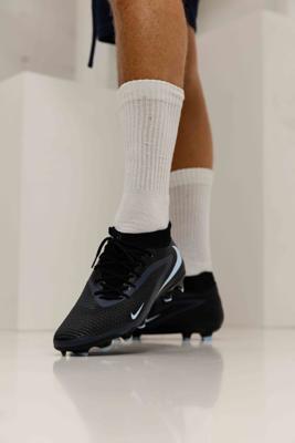 Nike Phantom 6 High Academy FG/MG Voetbalschoenen Senior Zwart - Maat 40.5 - Kleur: ZwartBlauw | Soccerfanshop
