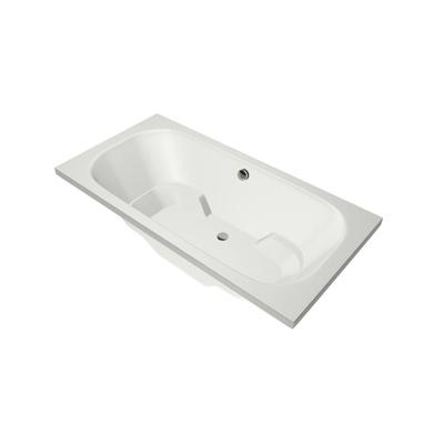 Xenz Tanga Duobad - 180x90x51 - afvoer Midden - acryl - wit mat 6920-03