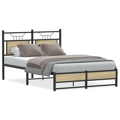 Bedframe zonder matras hout sonoma eikenkleurig 120x200 cm