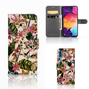 Samsung Galaxy A50 Hoesje Flowers