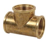 Kirchhoff Messing T-stuk, blank, 3/8"IT - 989401355