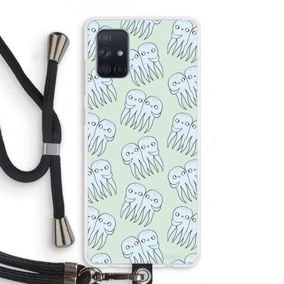 Octopussen: Samsung Galaxy A71 Transparant Hoesje met koord