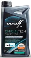 Wolf motorolie "officialtech c2 / c3" motoroil 5w30 1l officialtech c2/c3
