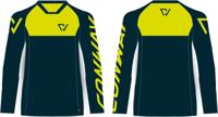 CONWAY shirt met lange mouwen "freeride jersey ls" freeride jersey ls xs dark blue/acid
