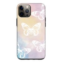 White butterfly: iPhone 12 Tough Case