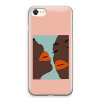 Orange lips: iPhone 8 Transparant Hoesje