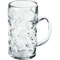 1x Bierfeest glazen/pullen 0,5 liter/halve liter van onbreekbaar kunststof - Bierglazen - thumbnail