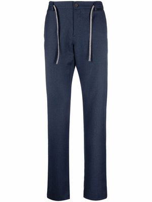 Canali pantalon chino à lien de resserrage - Bleu