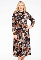 Yoek Blouse-jurk AMBIANCE | Zwart | Maat 42/44