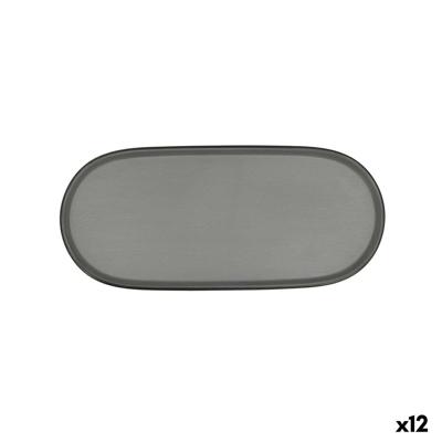 Snackdienblad Bidasoa Gio Grijs Plastic 28 x 12 cm (12 Stuks)