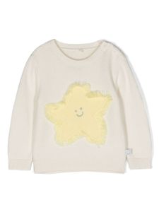 Stella McCartney Kids sweat à broderies - Blanc