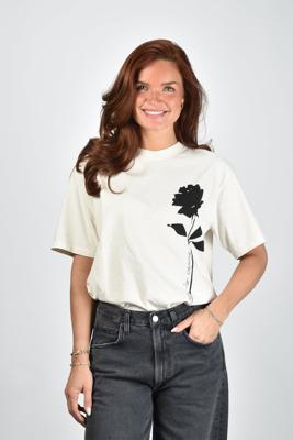 Golden Goose t-shirt GWP01874.P002127.82432 artic wolf/black