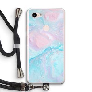 Fantasie pastel: Pixel 3 XL Transparant Hoesje met koord