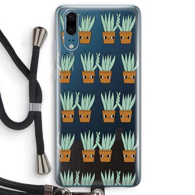 Sansevieria: Huawei P20 Transparant Hoesje met koord