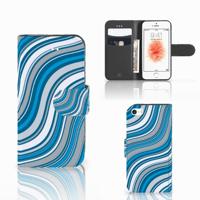 Apple iPhone 5 | 5s | SE | Telefoon Hoesje | Waves Blue