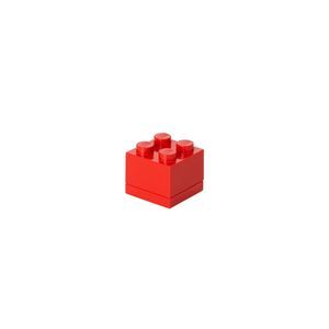 LEGO - Set van 6 - Opbergbox Mini 4, Rood - LEGO