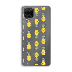 Ananas: Samsung Galaxy A12 Transparant Hoesje