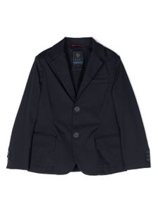 Fay Kids blazer en coton à simple boutonnage - Bleu