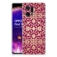 Siliconen Hoesje OPPO Find X5 Barok Pink Siliconen Hoesje OPPO Find X5 Barok Pink