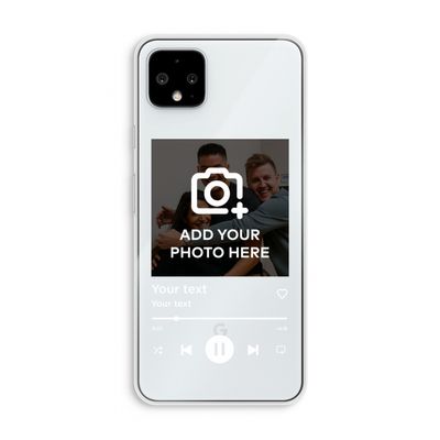 Music Player: Pixel 4 XL Transparant Hoesje