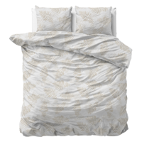 Sale: -43% | Dekbedovertrek - Leaves Light Outlet 240x200 Cm Sleeptime Classy - Dekbed-Discounter.nl