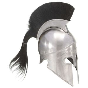 VidaXL Soldatenhelm grieks replica larp staal zilverkleurig