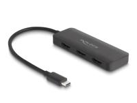 DeLOCK USB-C > 3x HDMI Splitter MST hdmi splitter 0,15 meter, 4K 60Hz