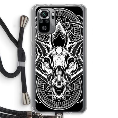 Oh Deer: Xiaomi Redmi Note 10S Transparant Hoesje met koord