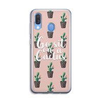 Cactus quote: Samsung Galaxy A40 Transparant Hoesje