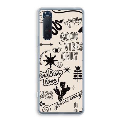 Good vibes: Sony Xperia 5 II Transparant Hoesje