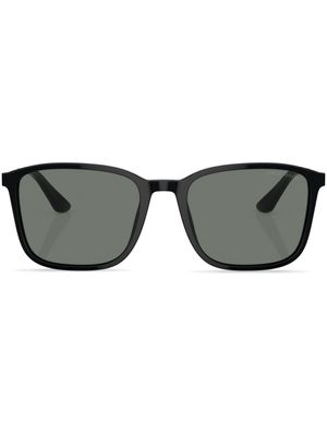 Giorgio Armani lunettes de soleil à monture carrée - Noir