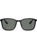 Giorgio Armani lunettes de soleil à monture carrée - Noir