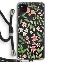 Botanical sweet flower heaven: Pixel 4a 5G Transparant Hoesje met koord