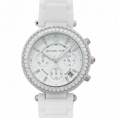 Michael Kors Parker quartz dameshorloge met witte wijzerplaat MK5848