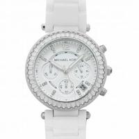 Michael Kors Parker quartz dameshorloge met witte wijzerplaat MK5848
