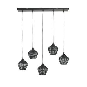 Light & Living Hanglamp Alvaro - Zwart - 5L