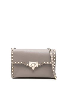 Valentino Garavani petit sac porté épaule Rockstud - Gris