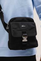 Lacoste Nylon Crossbodytas Heren Zwart - Maat One Size - Kleur: Zwart | Soccerfanshop