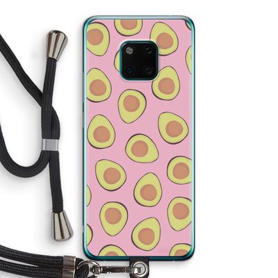Dancing avocados: Huawei Mate 20 Pro Transparant Hoesje met koord