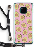 Dancing avocados: Huawei Mate 20 Pro Transparant Hoesje met koord